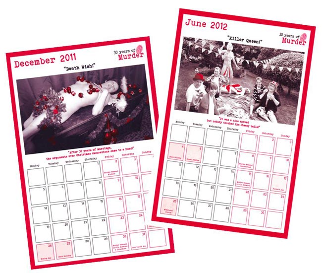 Murderously Naked Calendar 2012